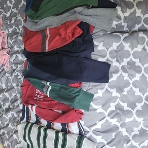 Bundle of 8 Boys Long Sleeved Shirts Size 12-14 and 14-16